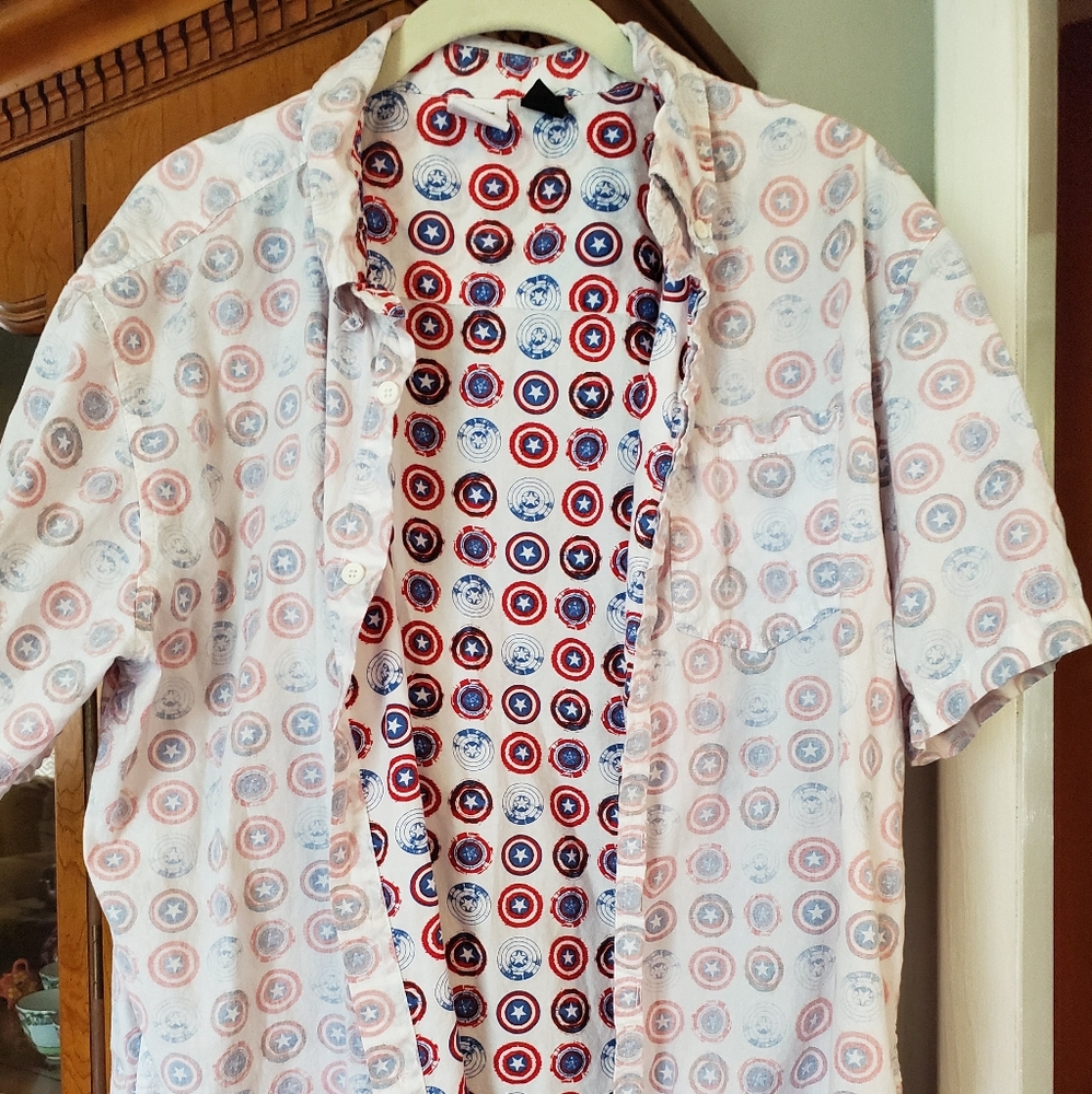 Marvel captain America shield shirt